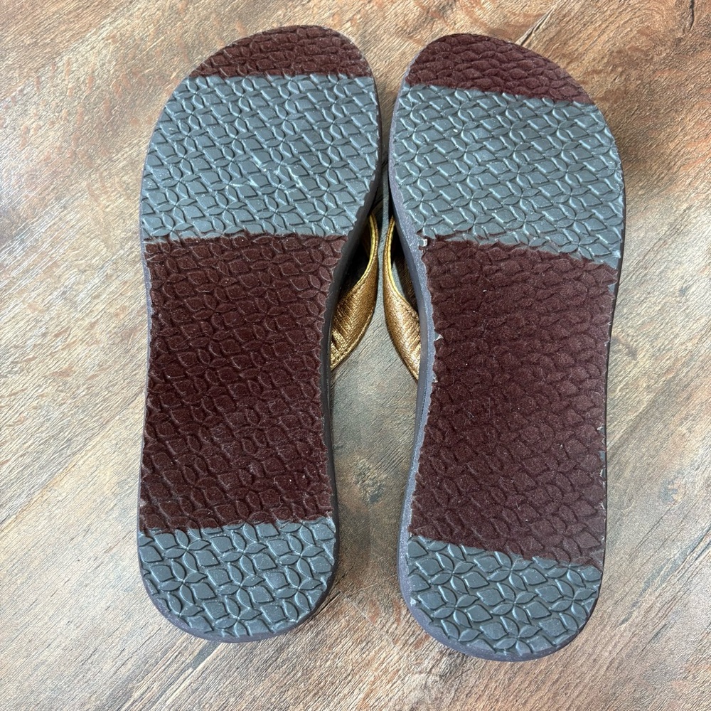 Reef Mia Sassy Flip Flops Womens 10 Brown Tan Thong Sandals Casual - Picture 5 of 7